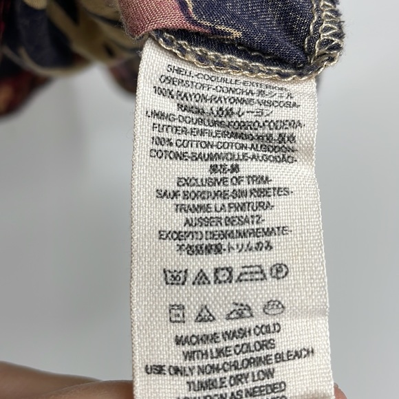 Free People Long sleeve floral Boho chic tunic dress size Small - Picture 6 of 14